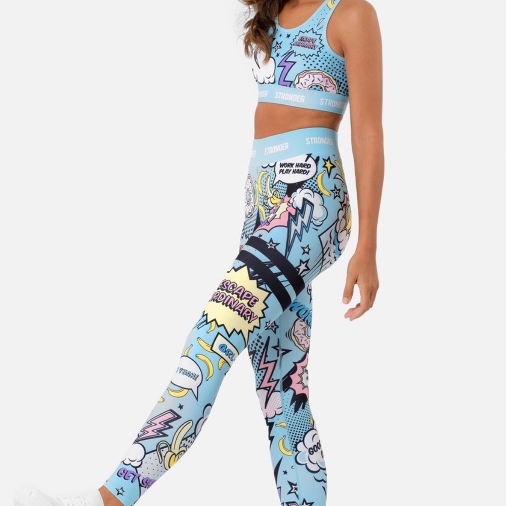 STRONGER Brand Light Blue Workout set
